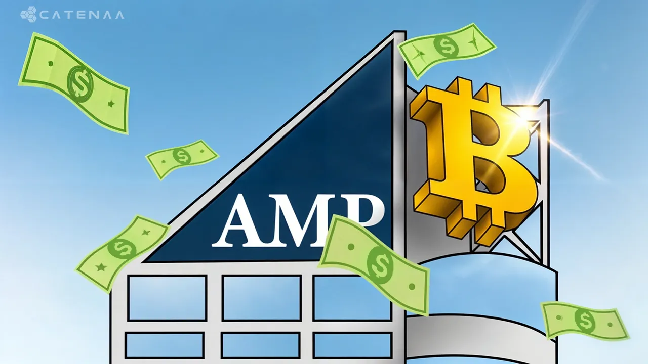 AMP Makes History with Bitcoin Investment, Gains 66%