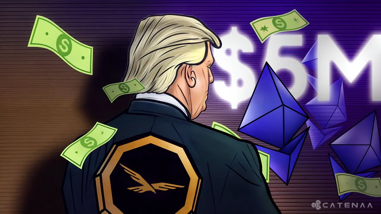 Trump-Backed Crypto Project Swaps Stablecoins for $5M in ETH