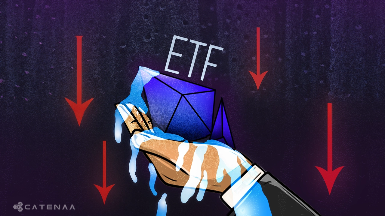 Ethereum ETFs Hit Record-Low AUM Amid $1.1B Outflows