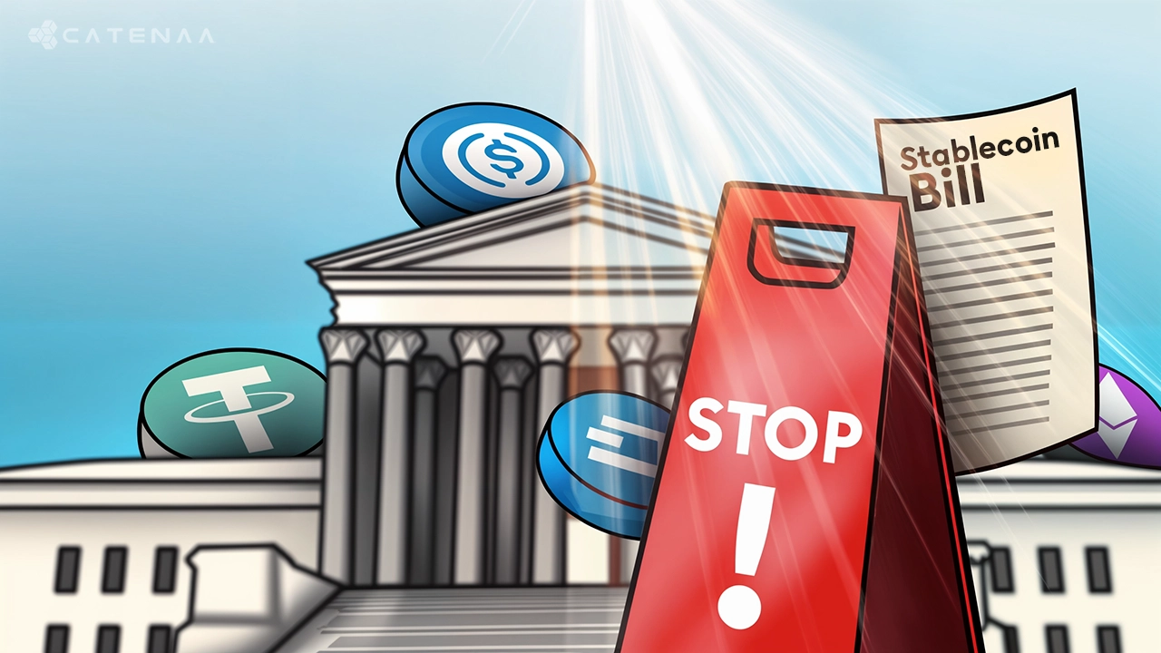 Schumer Warren Urge Senate to Block Stablecoin Bill