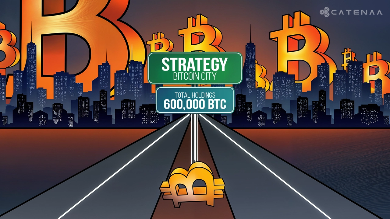 Strategy Adds $1.05B Bitcoin, Nears 600K BTC