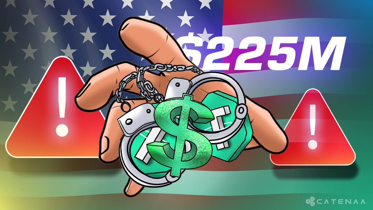 US Seizes $225M in USDT Tied to Major Crypto Scam Network